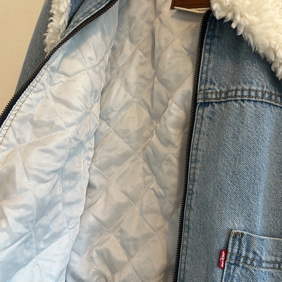 Levi’s Retro Sherpa Jean Jacket - Size XL - Picture 10 of 15